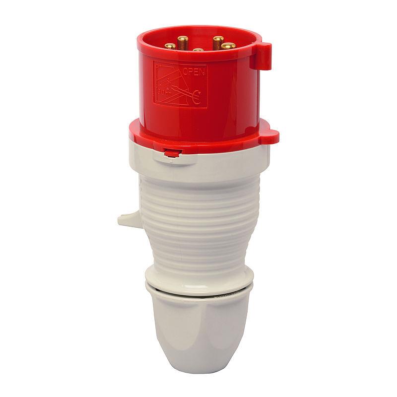 Walther industrial plug, 32 A, 400 / 415 V, 3P+N+E, IP44.