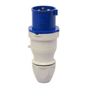 Walther industrial plug, 32 A, 230 V, 2P+E, IP44.