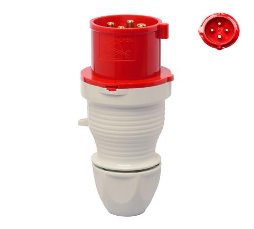 Industrial plug 32 A 400 / 415 V 3P+E
