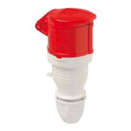 Walther trailing socket, 16 A, 400 / 415 V, 3P+N+E, IP44.