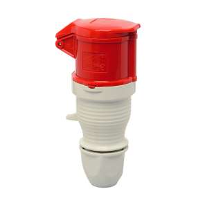 Walther trailing socket, 32 A, 400 / 415 V, 3P+N+E, IP44.