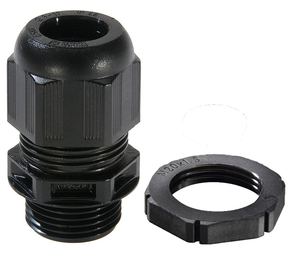 WISKA GLP black polyamide gland — manufacturer range image.